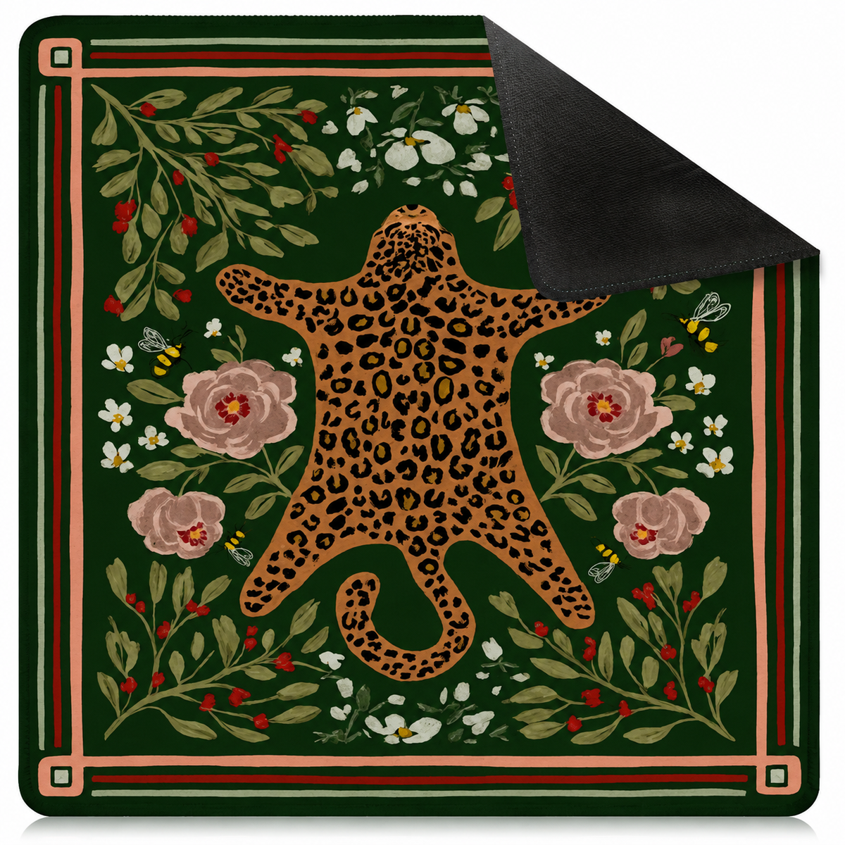 Diatomaceous Earth Mahjong Table Mat, Quick-Dry Non-Slip Silent Rubber Pad