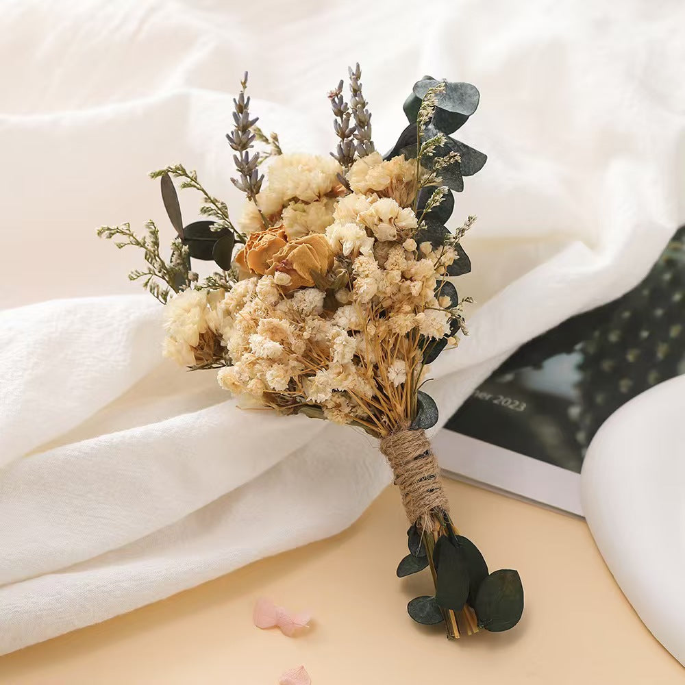 Mini Dried Flower Bouquet Natural Decor