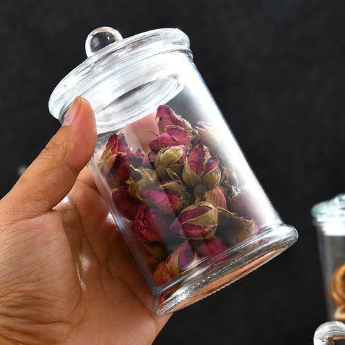 Glass Storage Jar with Lid – Airtight Container for Tea, Grains & Dry Goods