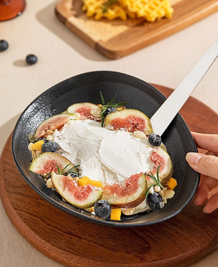 Ceramic Yogurt Bowl – 350ml Irregular Shape Breakfast Bowl