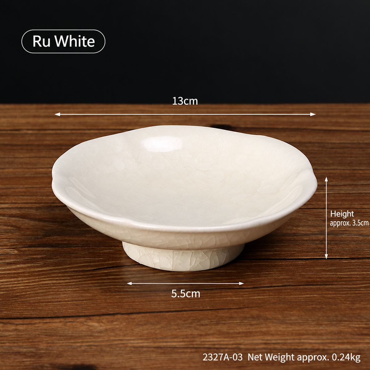 Small Ceramic Snack Dish, Pastel Color Shallow Dessert Bowl