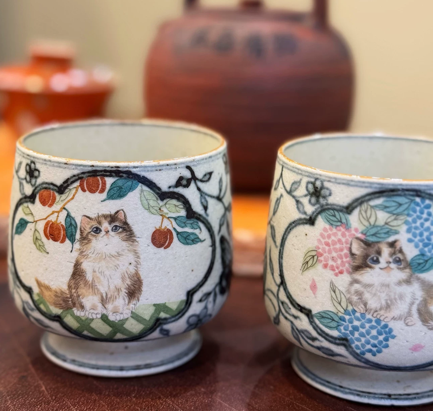 Whiskers & Meetings Artisan Coffee Cup