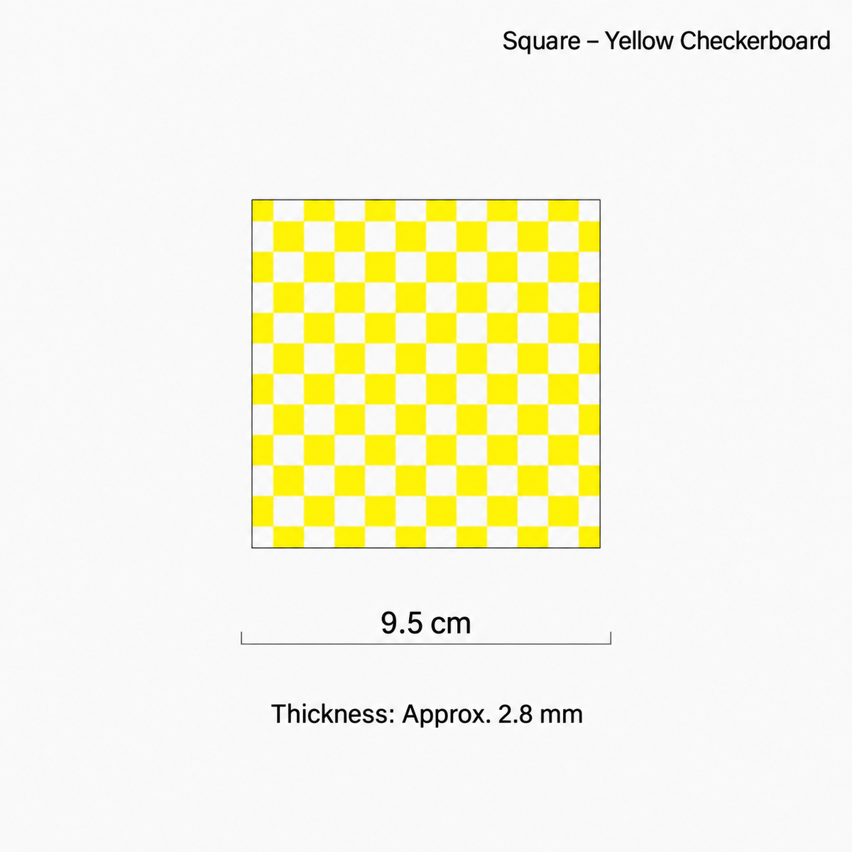 Checkerboard Acrylic Coaster – Square Colorful Drink Mat