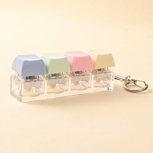 Fidget Keychain Button Squishy Toy โ Stress Relief Anti-Anxiety Toy