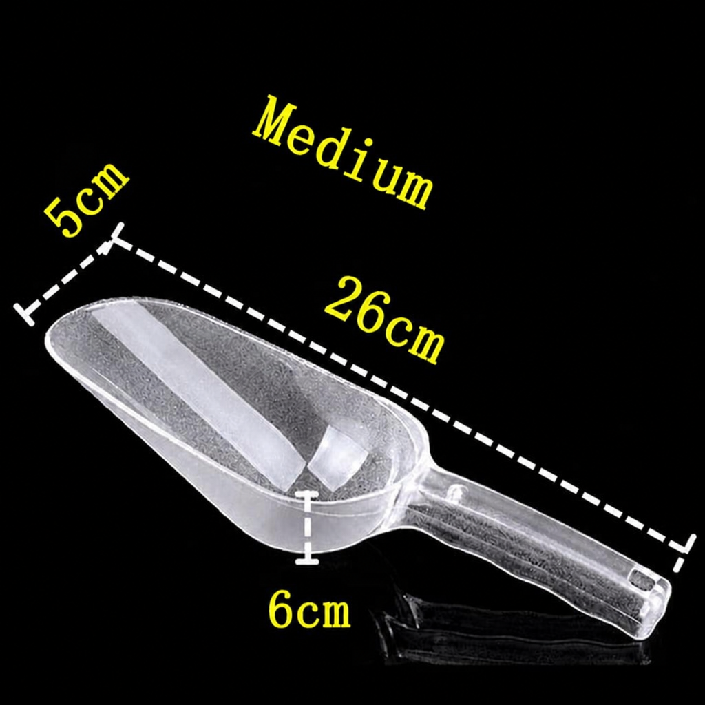 Polycarbonate Ice Scoop, Clear Multipurpose Food-Grade Scoop