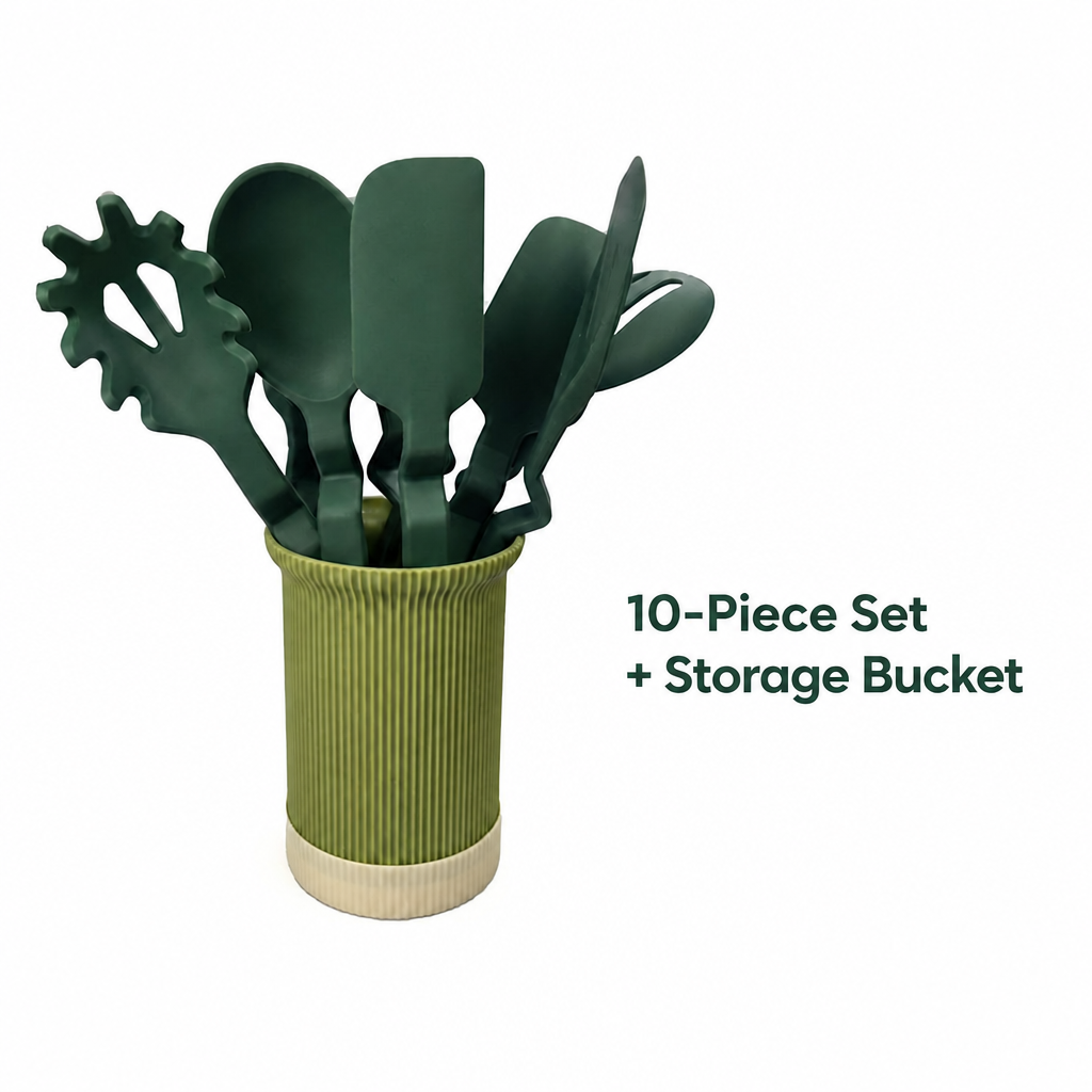Silicone Kitchen Utensil Set – 10 Piece Cooking Tools