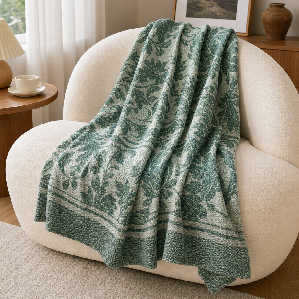 Soft Wrinkle-Resistant Luxury Throw Blanket 130 x 190 cm Nordic Air Conditioning Nap Blanket