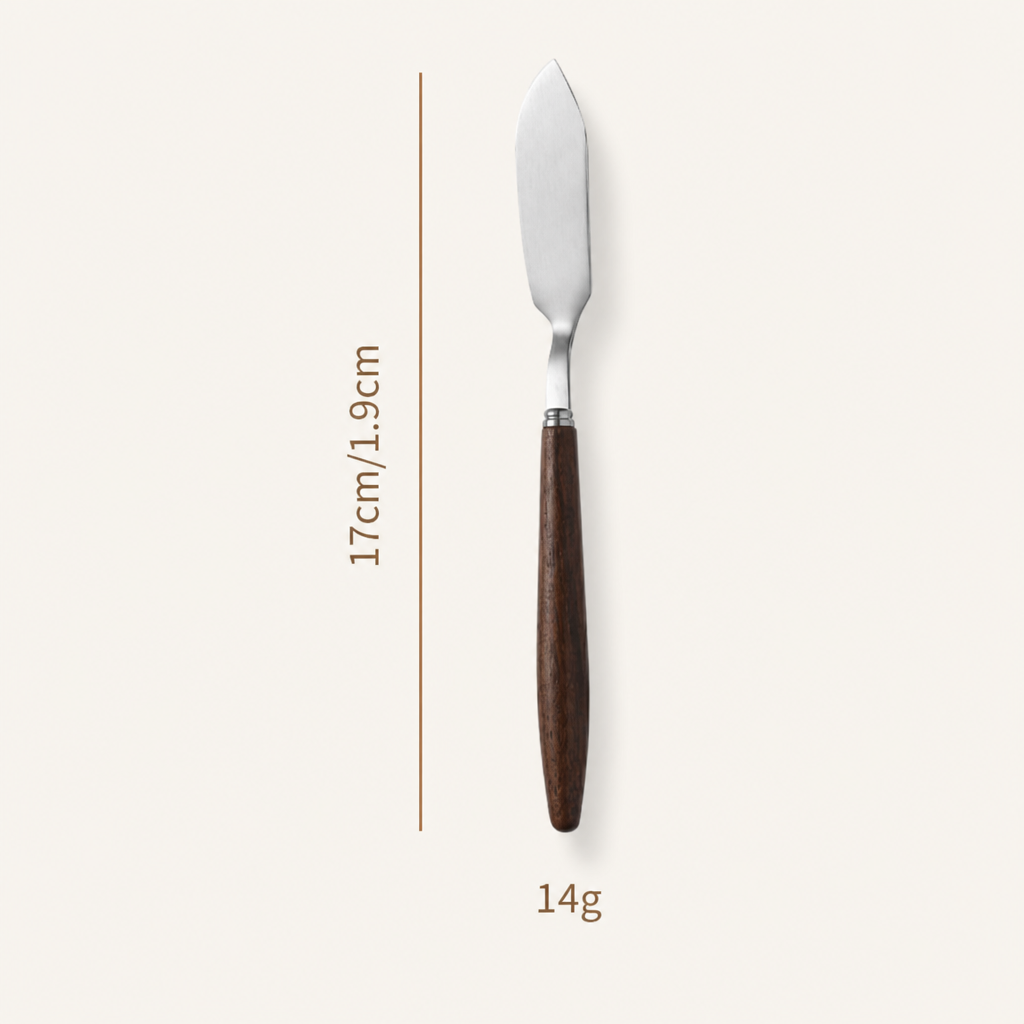 304 Stainless Steel Butter Knife with Walnut Handle