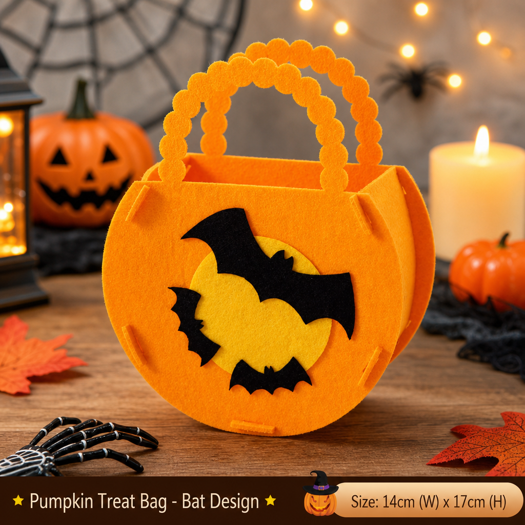 Halloween Trick or Treat Bag – Pumpkin Ghost Candy Bag