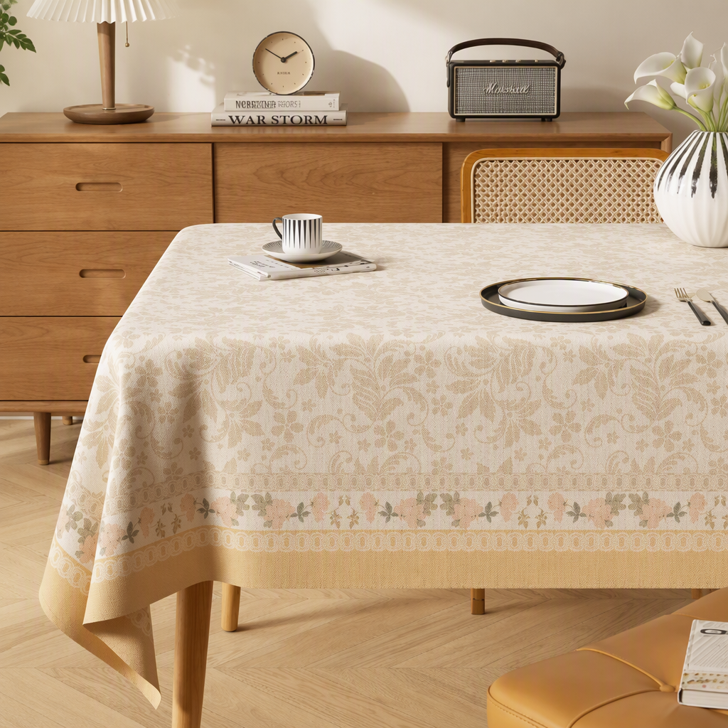 Vintage Waterproof Oil Resistant PVC Tablecloth