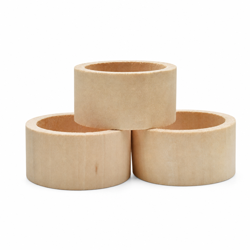Natural Wooden Napkin Ring Table Decoration Holder