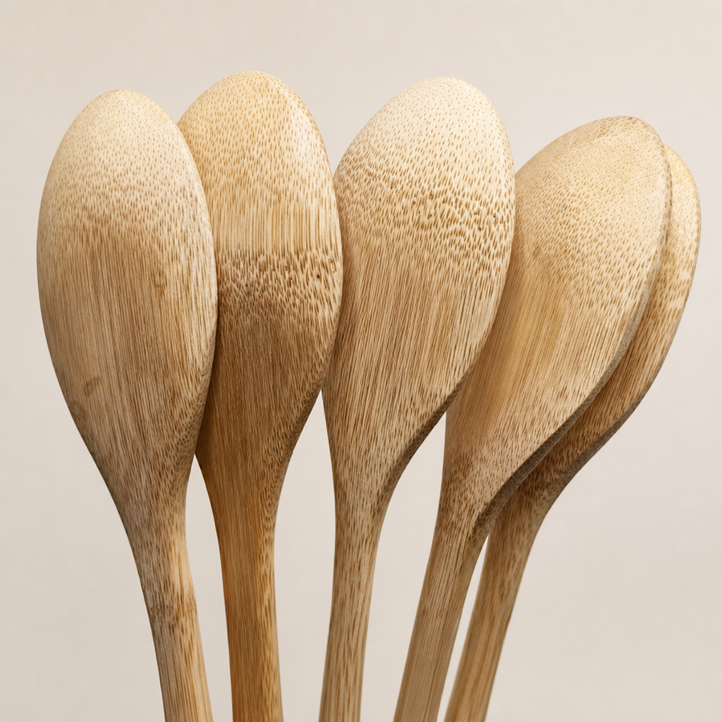 Bamboo Dessert Spoon Wooden Coffee Spoon Kitchen Tableware
