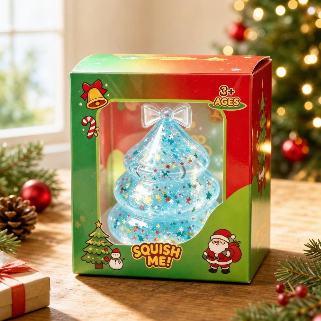 Christmas Santa Maltose Squishy Toy Holiday Squeeze Toy