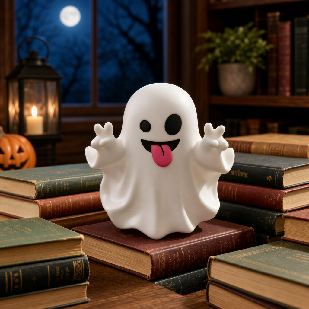 Cute Halloween Ghost Mini Figurine Pen Holder