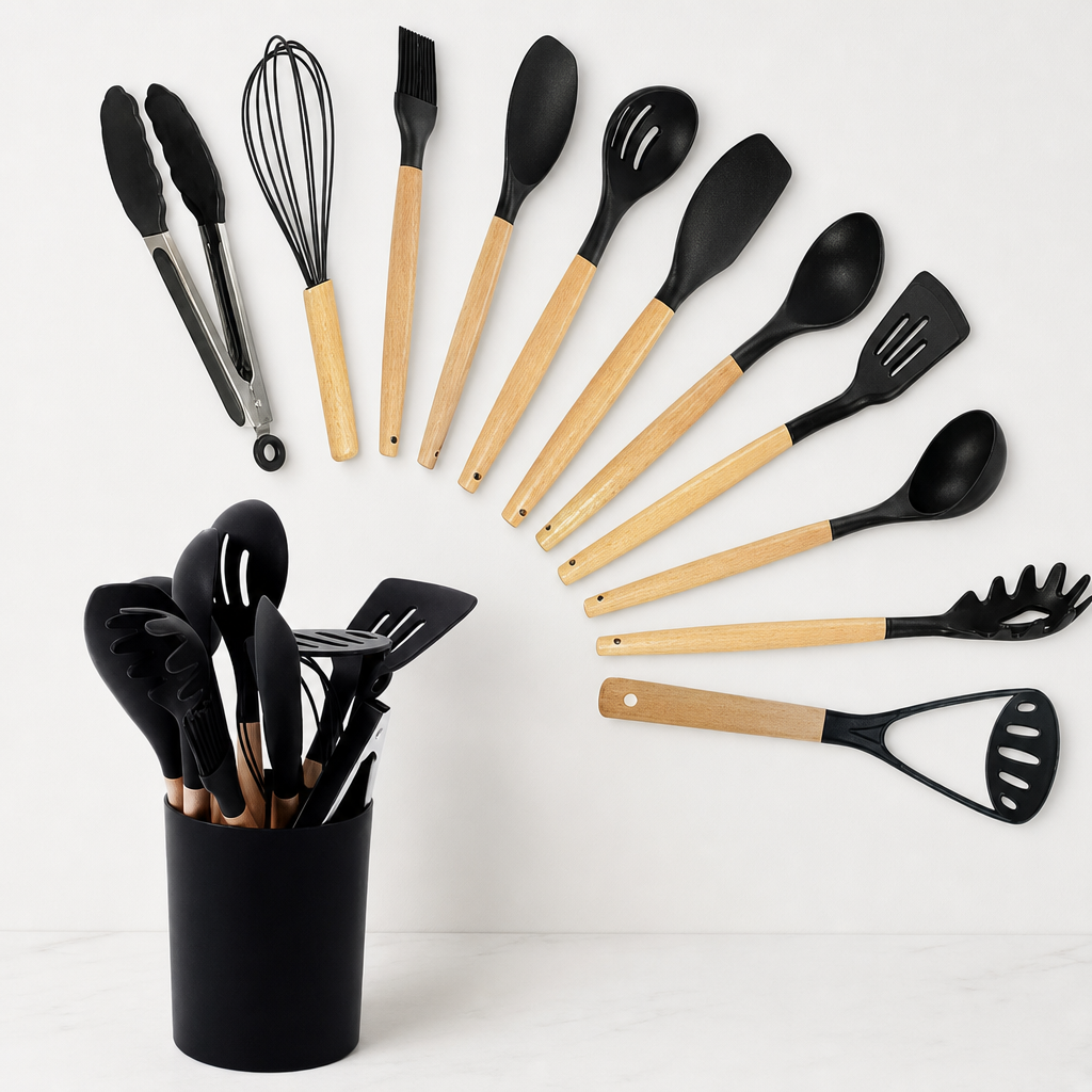 11-Piece Silicone Kitchen Utensil Set