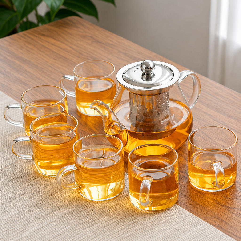 High Temperature Resistant Glass Gongfu Tea Set