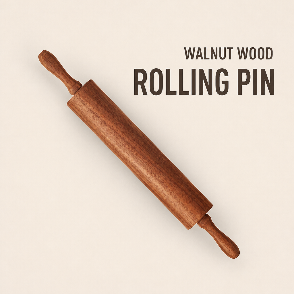 Black Sandalwood Rolling Pin, Solid Wood Rolling Dough Roller