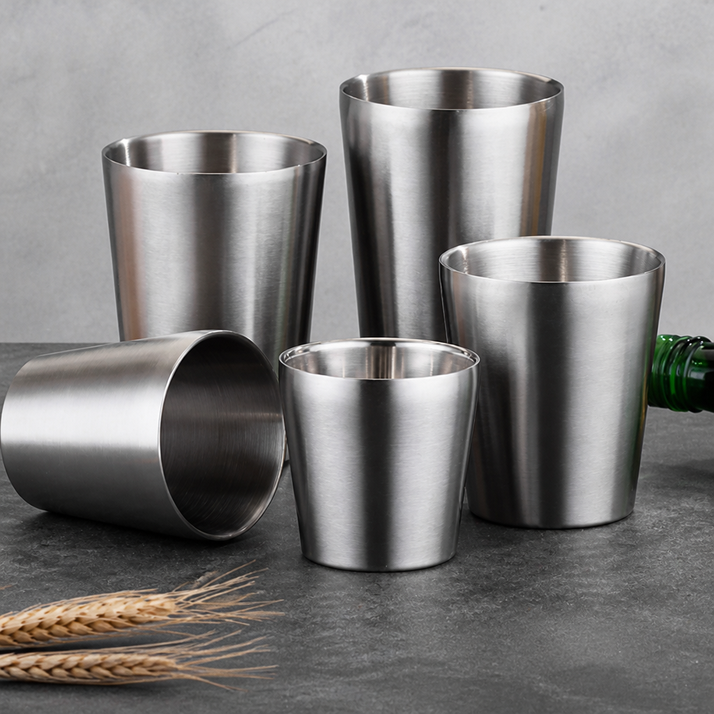 Food-Grade 304 Stainless Steel Double-Wall Cup
