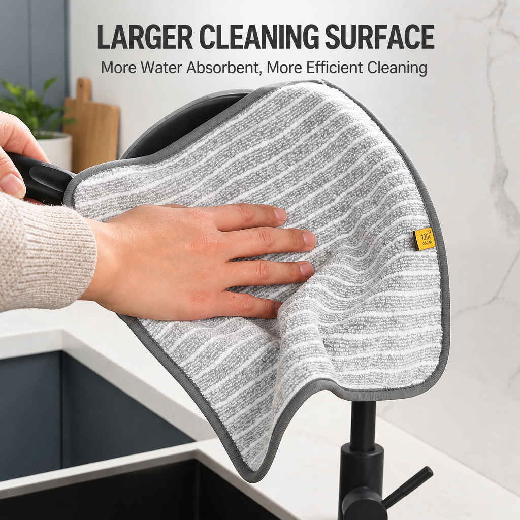 Absorbent Kitchen Cleaning Cloth with Hanging Loop