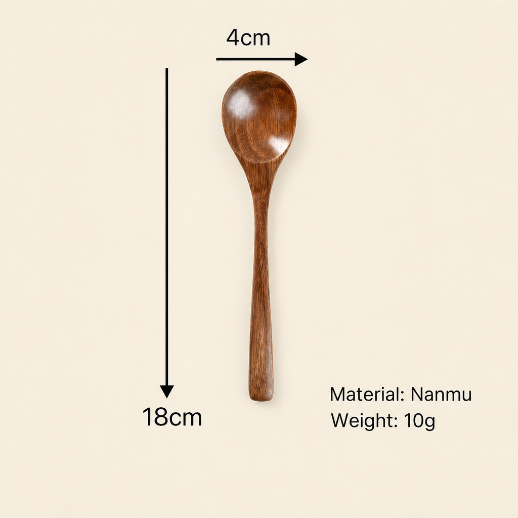 Natural Wood Mini Spoon for Dining
