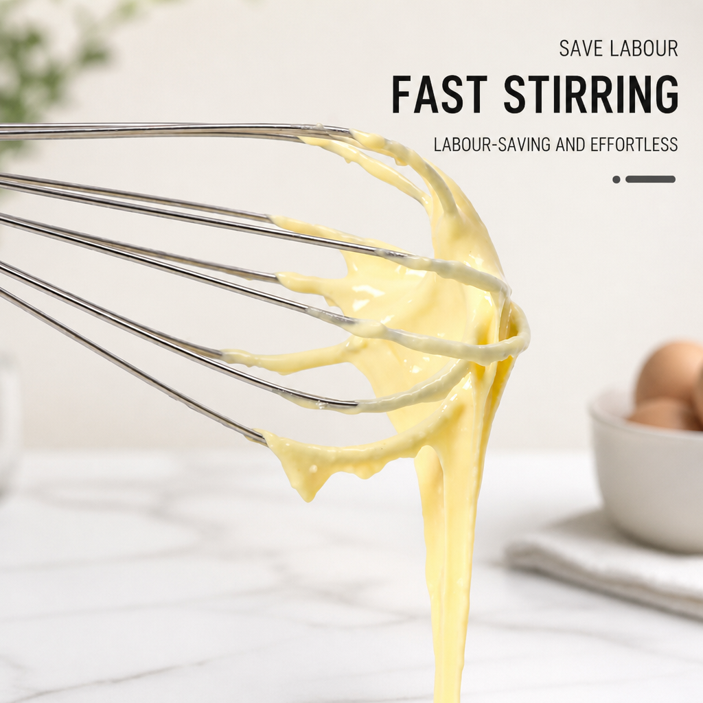 Stainless Steel Balloon Whisk for Baking Cooking and Egg Mixing
