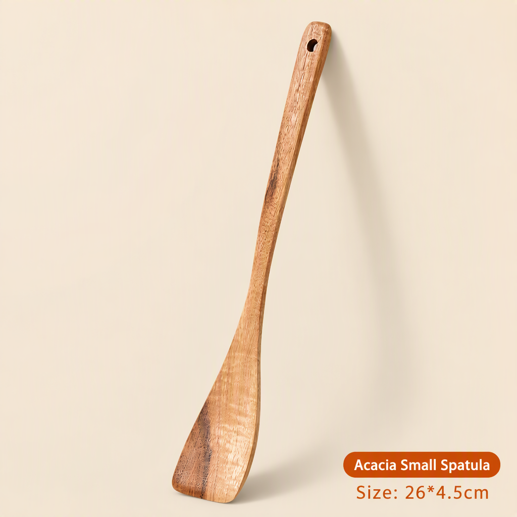 Natural Wooden Cooking Spatula for Nonstick Pans and Frying