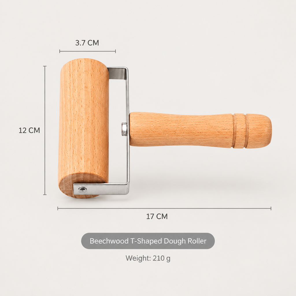 Wooden Handle Double Head Dough Roller for Pizza and Pastry