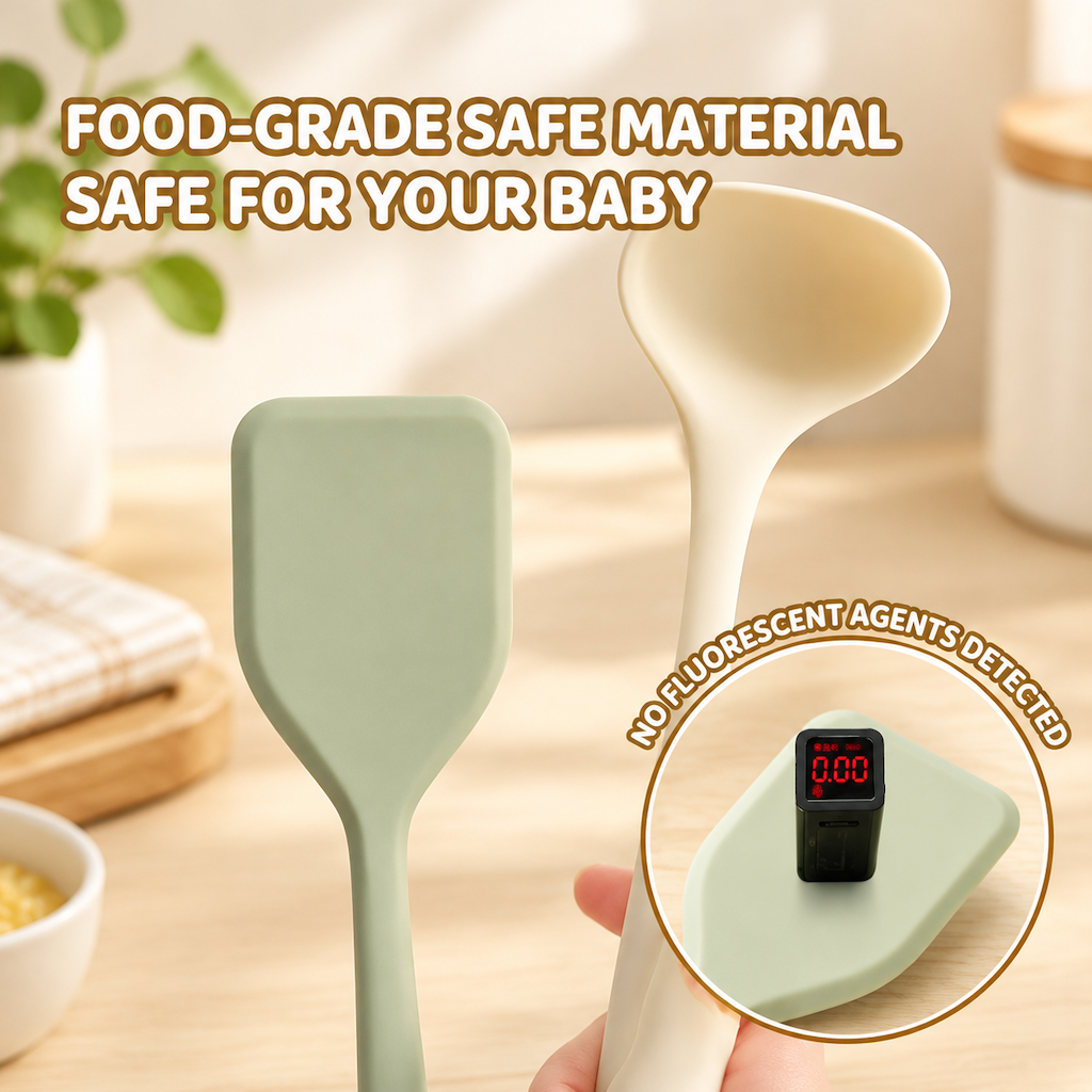 Nonstick Silicone Cooking Spoon and Spatula Kitchen Utensils