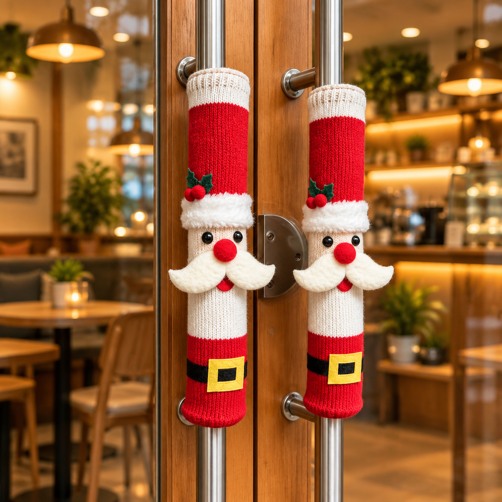 Christmas Refrigerator Door Handle Cover Holiday Decoration