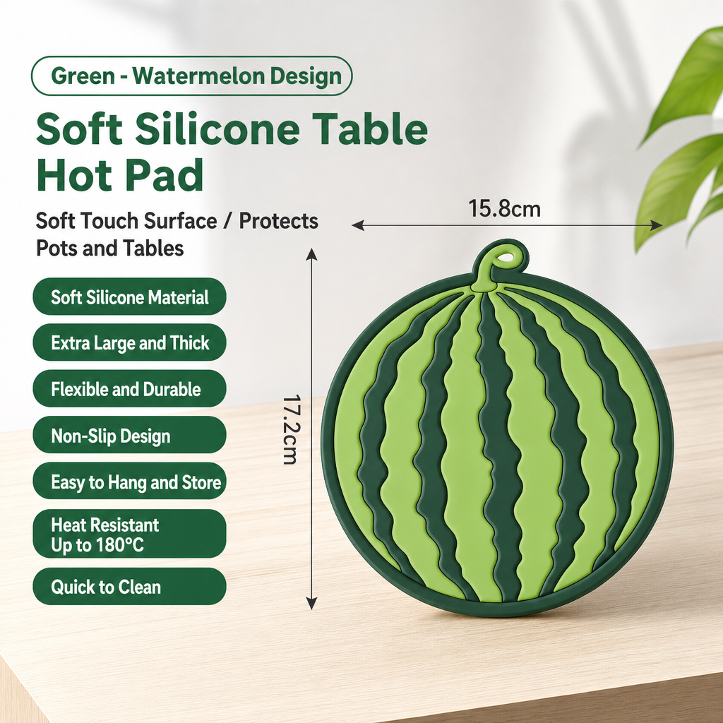 Watermelon Silicone Heat Resistant Trivet Mat