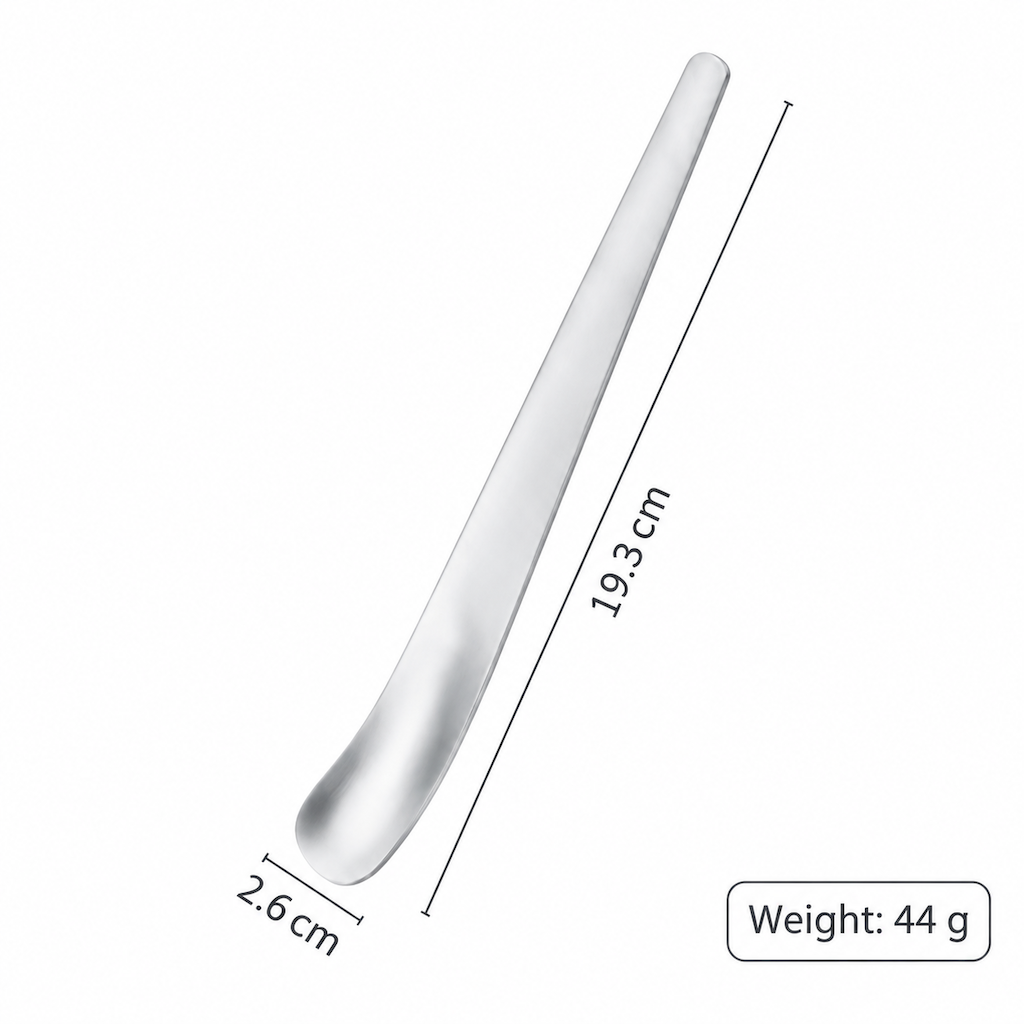 Stainless Steel Ice Cream Spoon, Long Handle Dessert Spoon