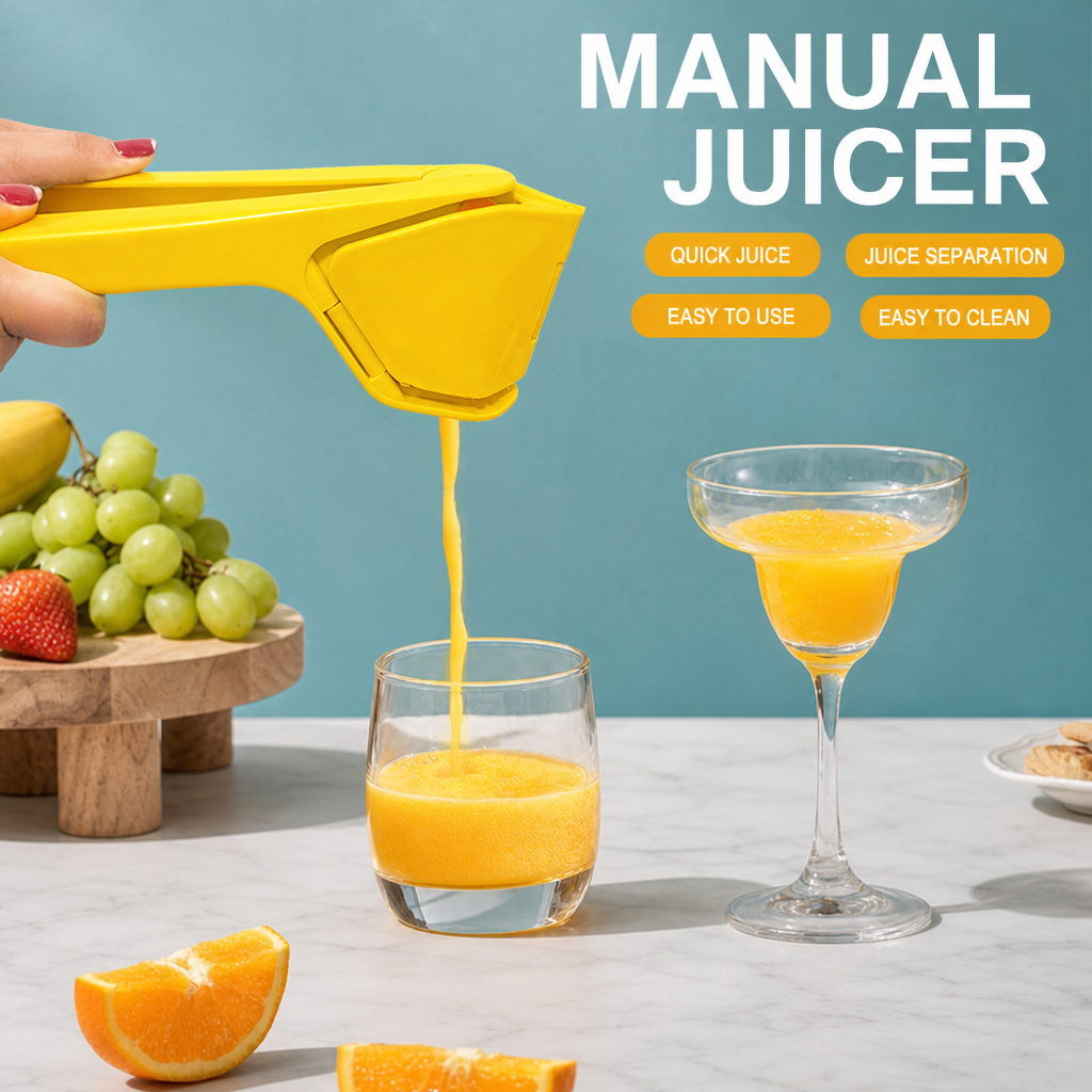 Manual Citrus Juicer Handheld Lemon Orange Squeezer Kitchen Fruit Press