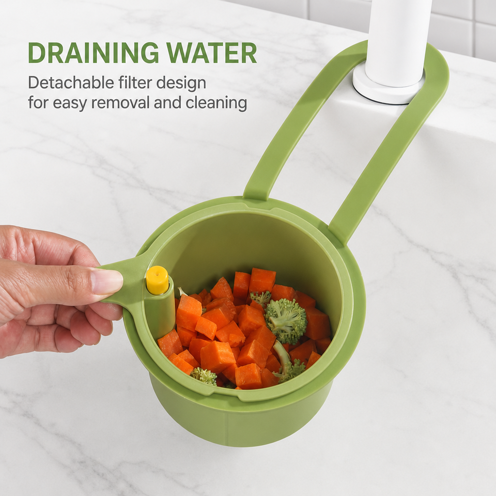Hanging Kitchen Sink Strainer Basket for Food Waste