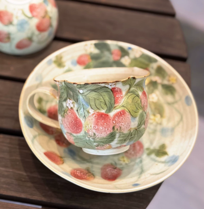 Wild Strawberry Morning Coffee Set