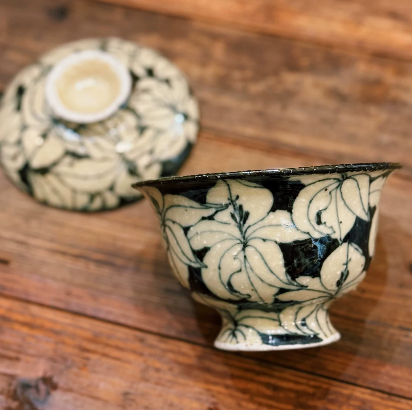 Lily Bloom Handpainted Tea Ceremony Set