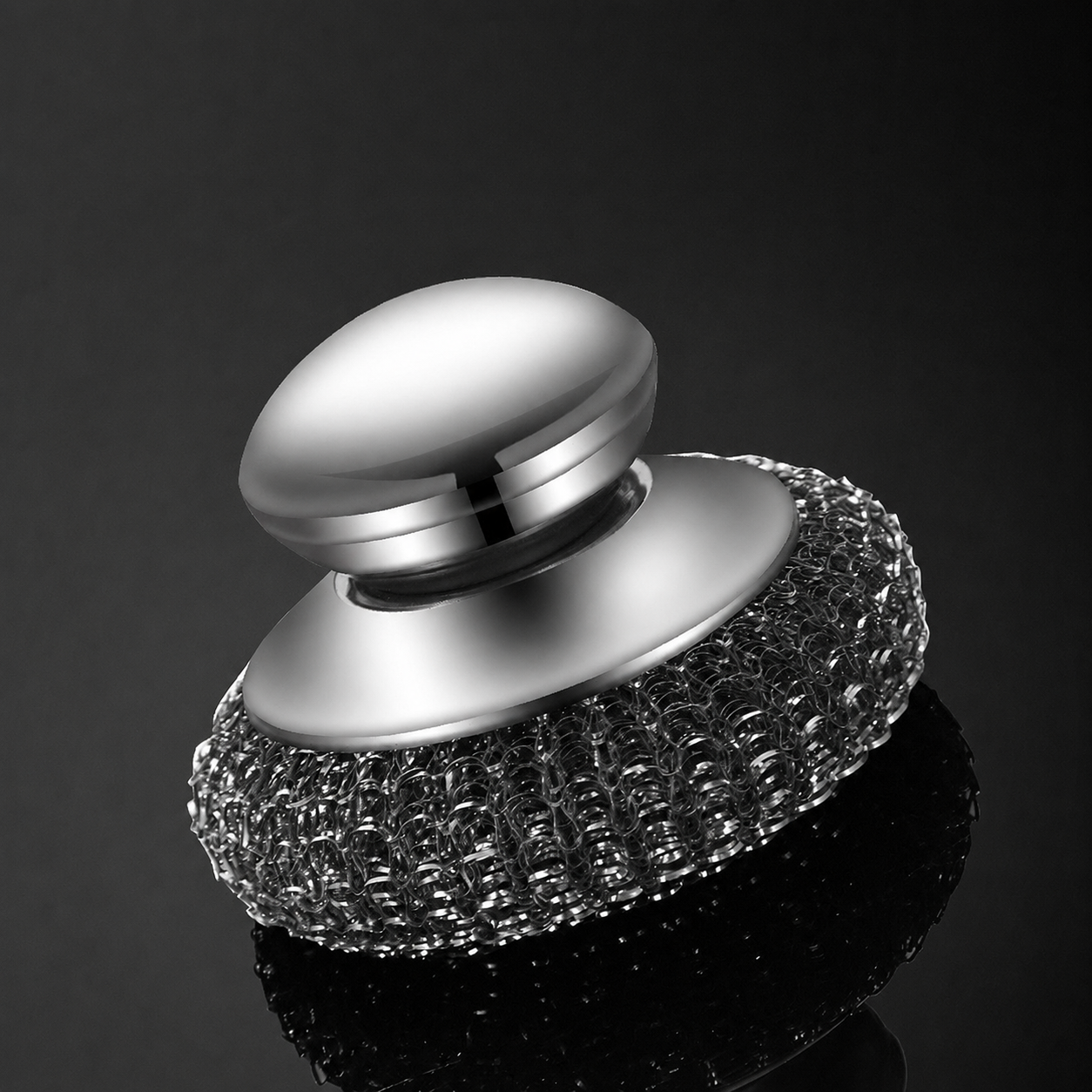 Stainless Steel Pot Scrubber with Replaceable Head