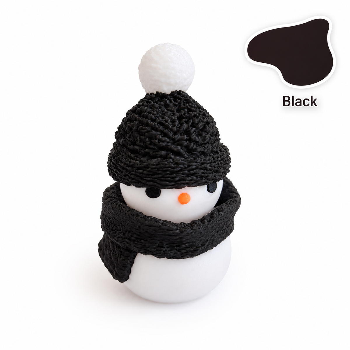Christmas Snowman TPR Squishy Push Button Stress Relief Fidget Toy