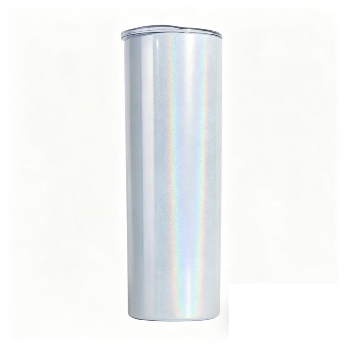 White Coated Stainless Steel Straight Tumbler Straw Cup 20oz 15oz Insulated Travel Drink Cup