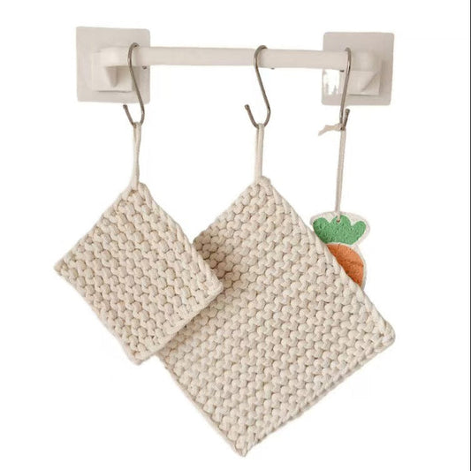 Handwoven Cotton Square Coaster