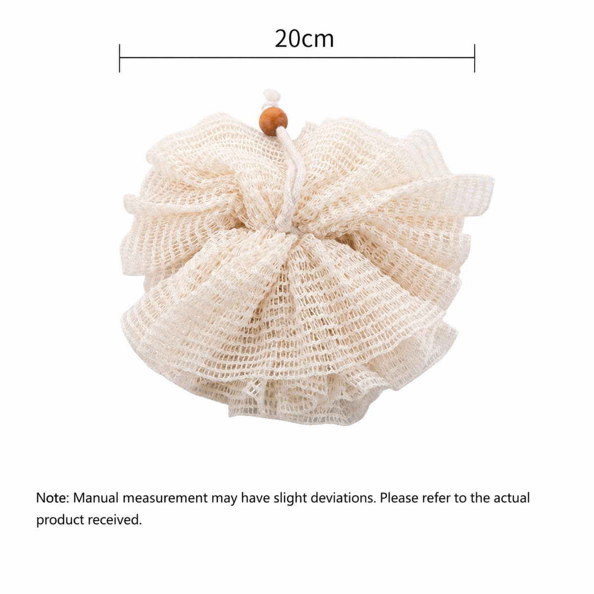 Natural Loofah Bath Sponge – Soft Exfoliating Body Scrubber with Hanging Rope
