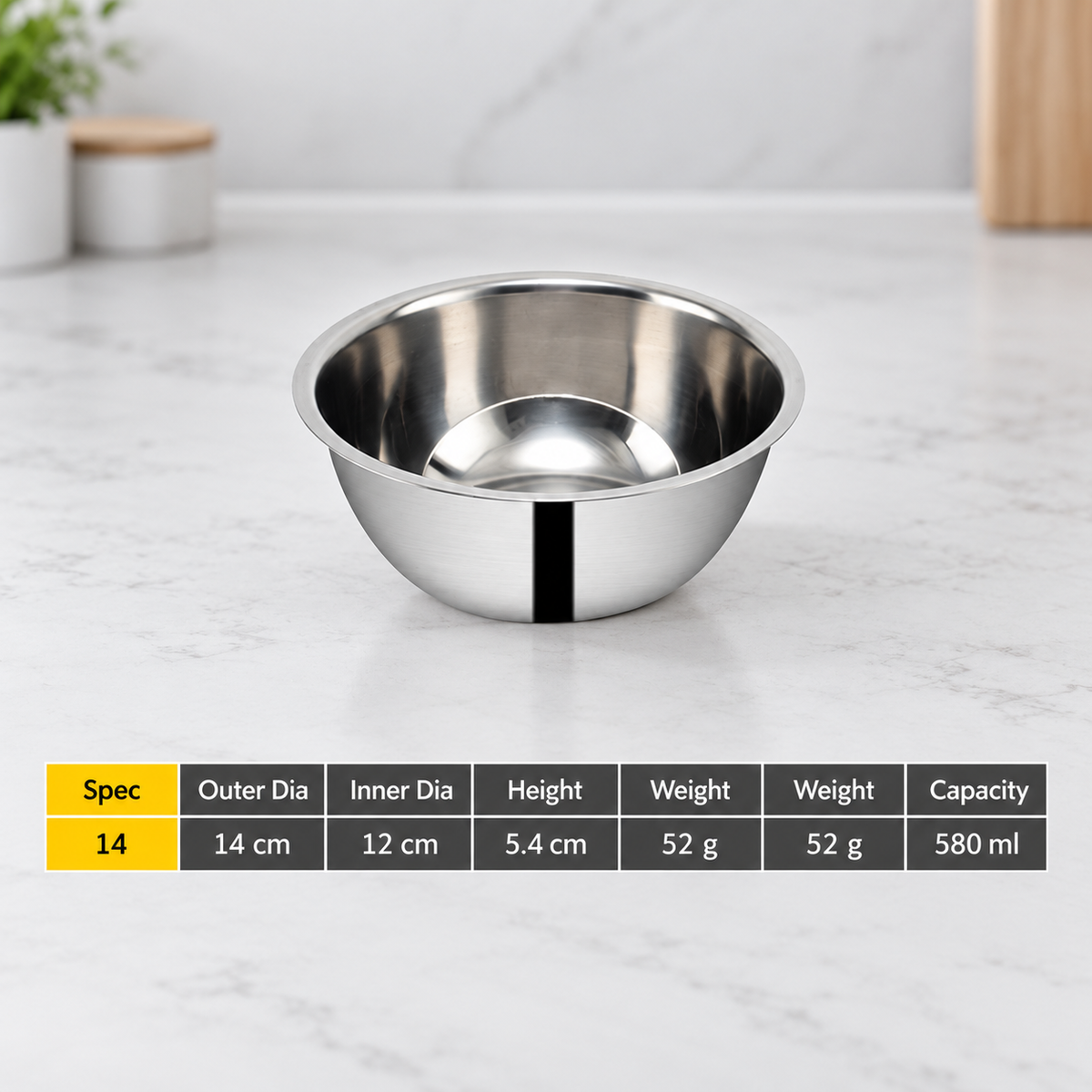 Thickened Stainless Steel Mixing Bowl Stackable Kitchen Prep Bowl