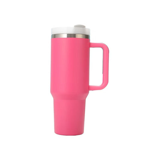 40oz Stainless Steel Insulated Travel Tumbler with Handle โ Double Wall Vacuum Portable Mug
