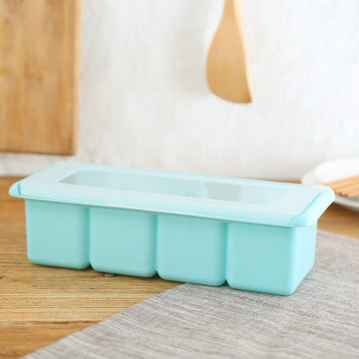 Pastel Color Plastic Seasoning Container with Lid for Kitchen Storage