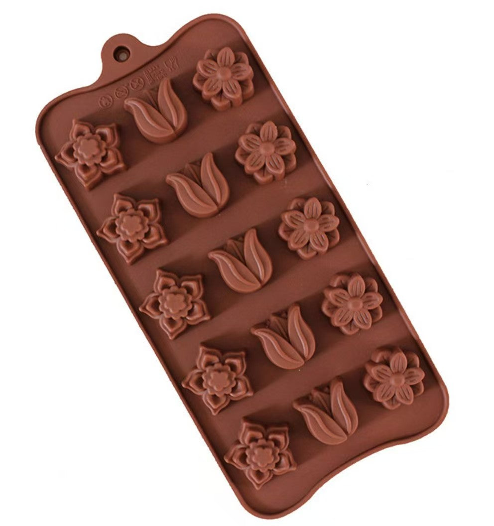 12 Cavity Silicone Chocolate Mold
