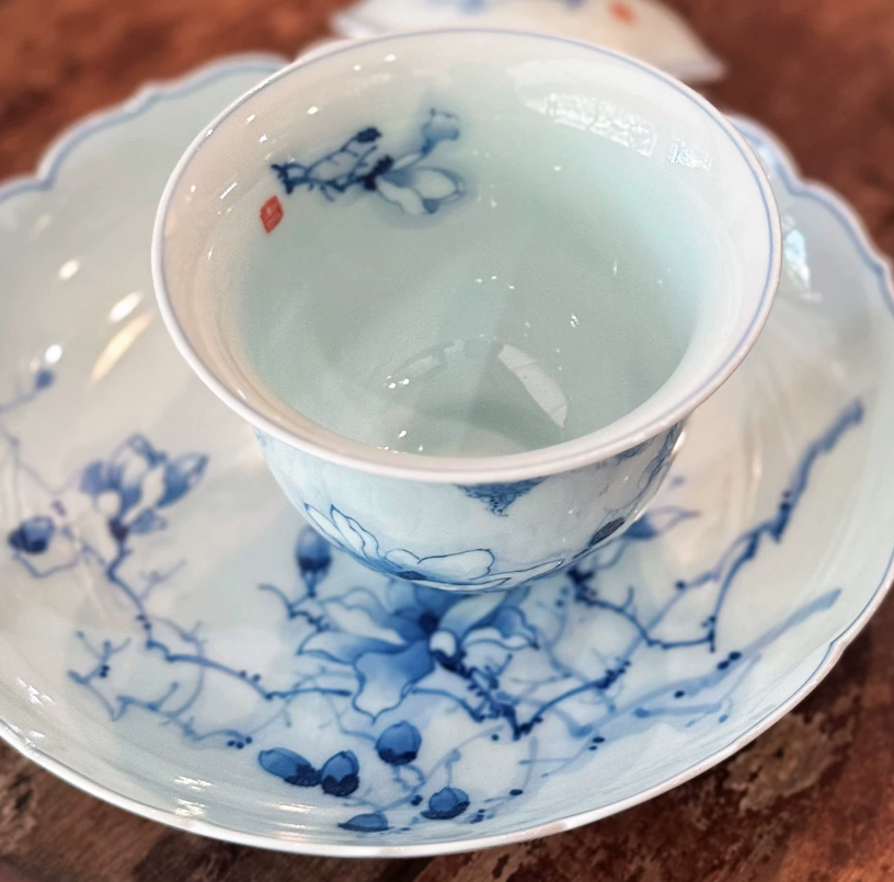 Magnolia Moon Gaiwan & Jade Cup Set