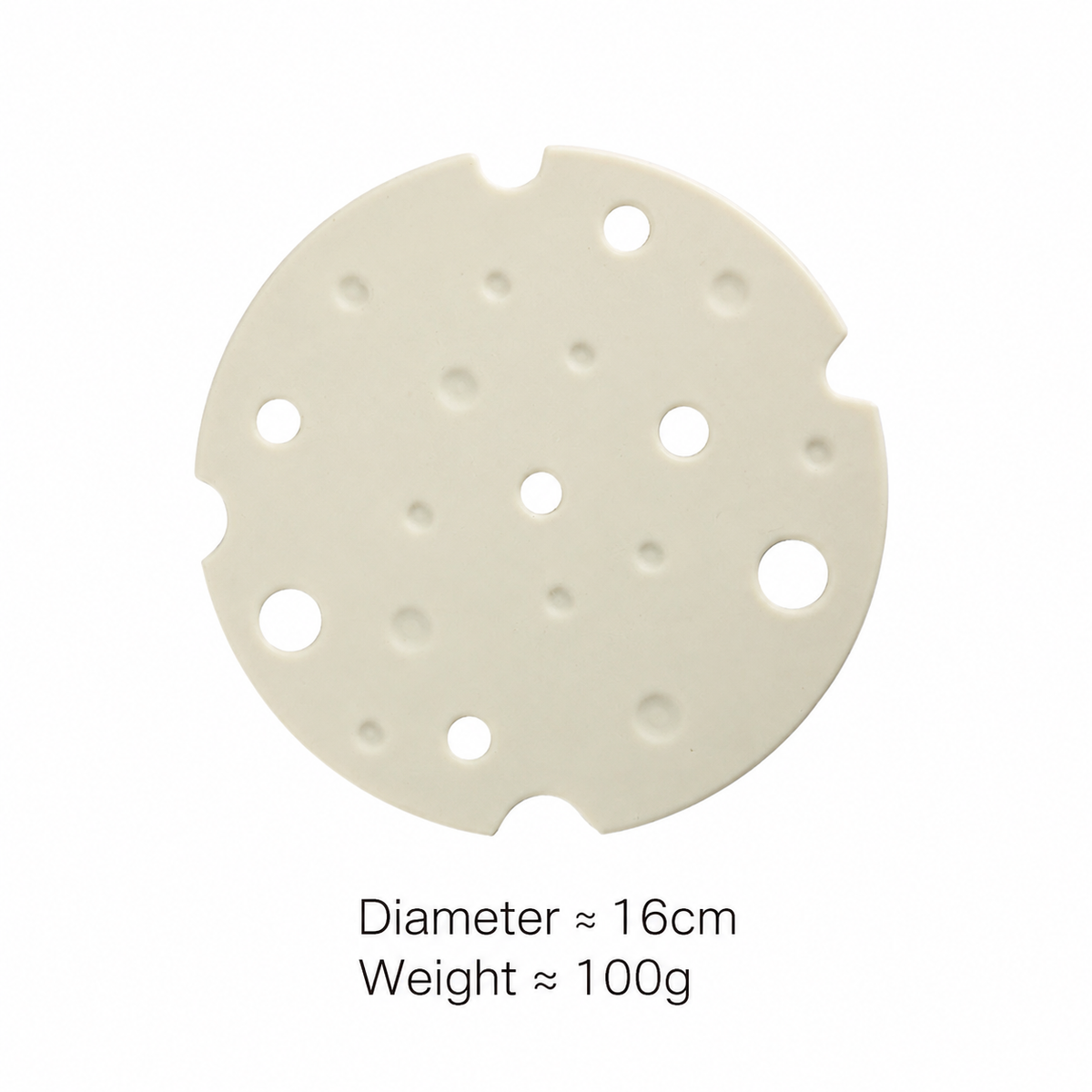 16cm Silicone Cheese-Shaped Trivet - Hot Pans, Bowls, Kitchen Tables, Café & Home Dining