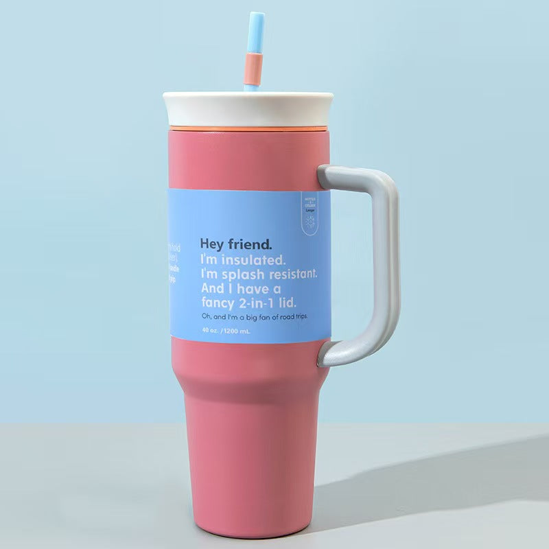 40oz Insulated Tumbler with Straw