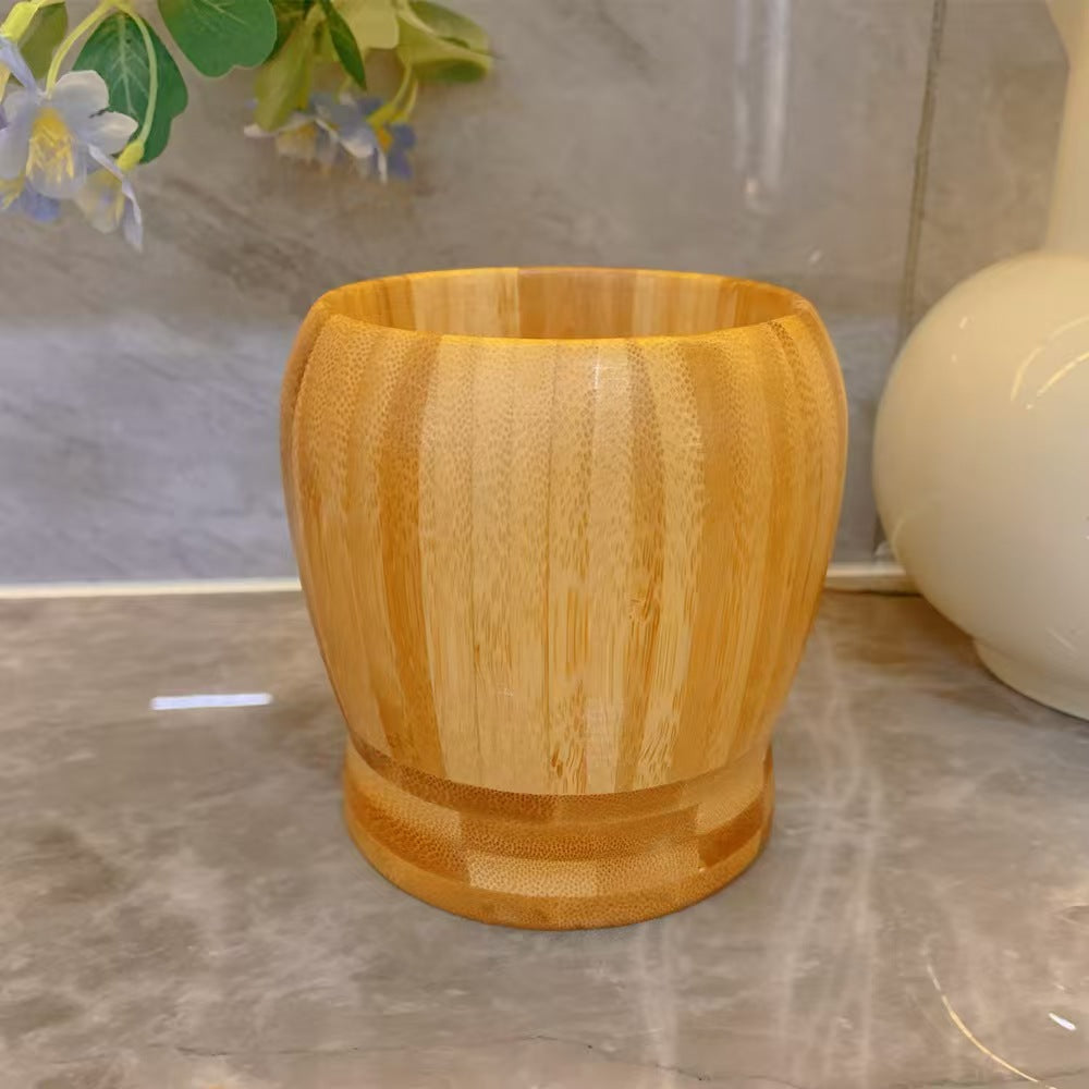 Bamboo Garlic Muddler Mortar and Pestle Kitchen Tool