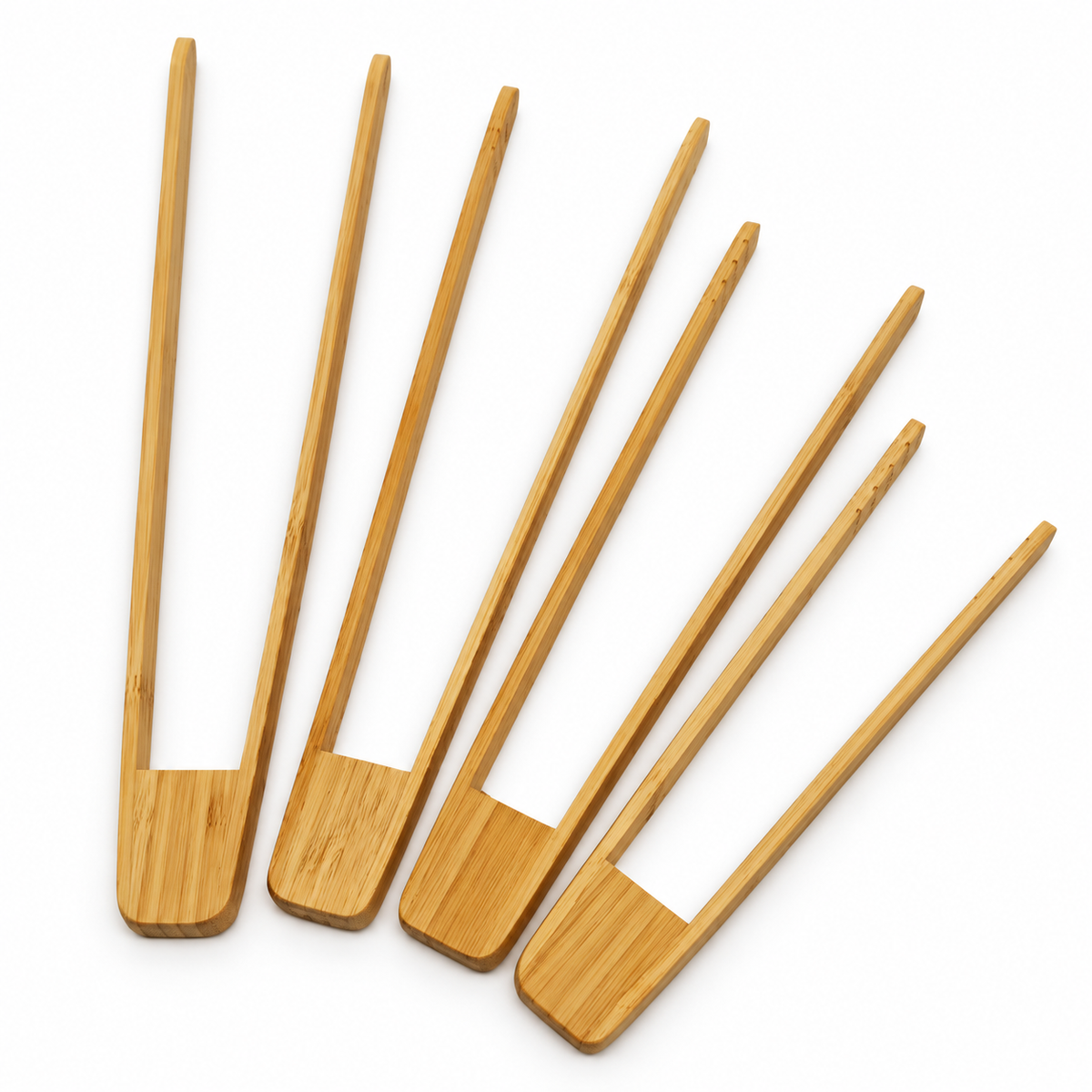 Natural Bamboo Food Tongs Multifunctional Bread Tea Vegetable Serving Clip