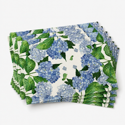 Floral Linen Placemat โ Spring Summer Printed Heat-Resistant Table Mat